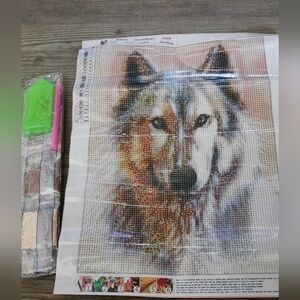 Wolf Diamond Paintinf Kit New Gift Crafts